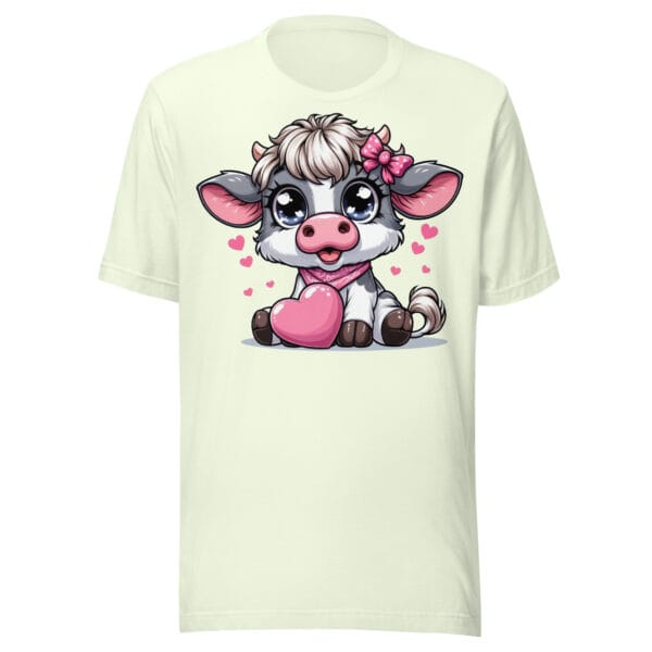 Cute Cow with Heart - Unisex t-shirt