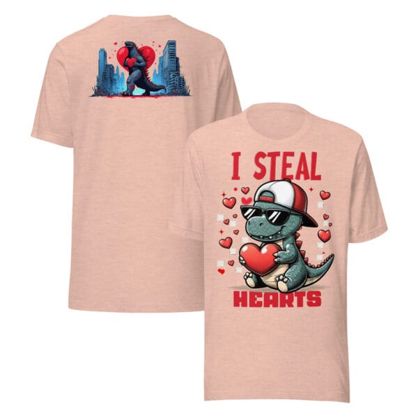 I Steal Hearts Dinosaur - Unisex t-shirt