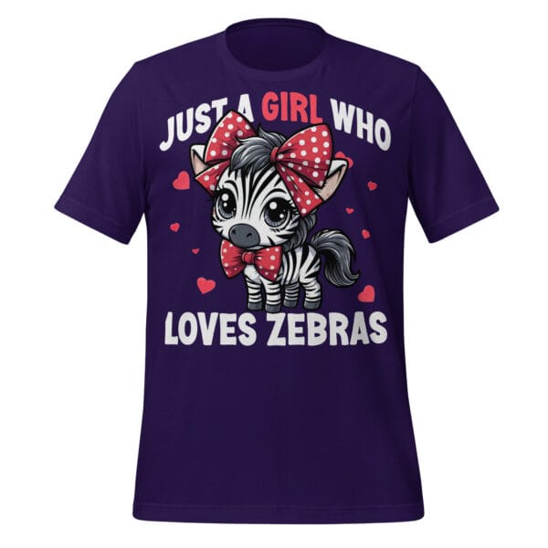 Just a Girl Who Loves Zebras - Unisex t-shirt