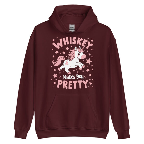 Whiskey Makes You Pretty Unicorn - Unisex Hoodie