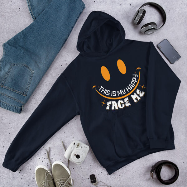 This Is My Happy Face Me Smiley - Unisex Hoodie