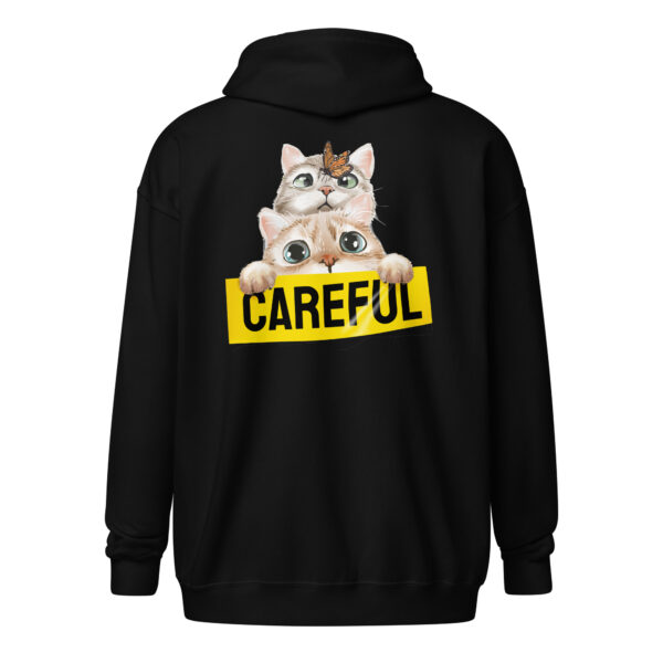 Careful Animal (Back Print) - Unisex heavy blend zip hoodie