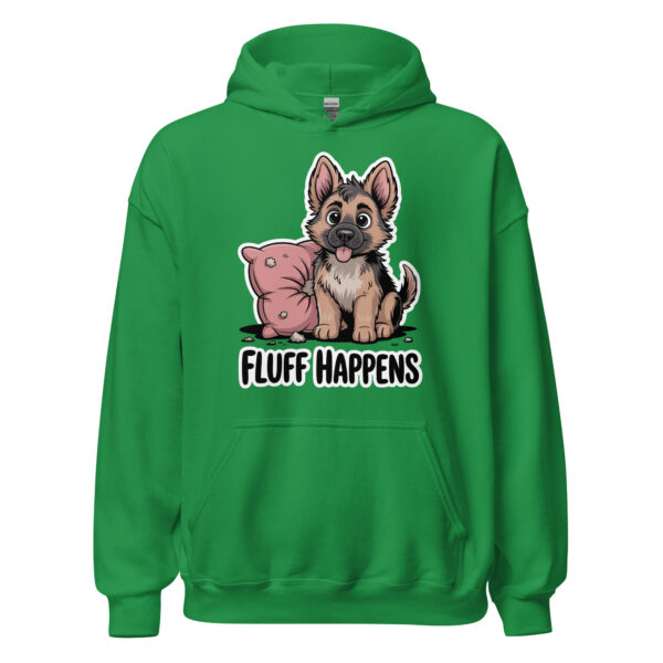 Fluff Happens | Mischievous GSD Puppy – Unisex Hoodie
