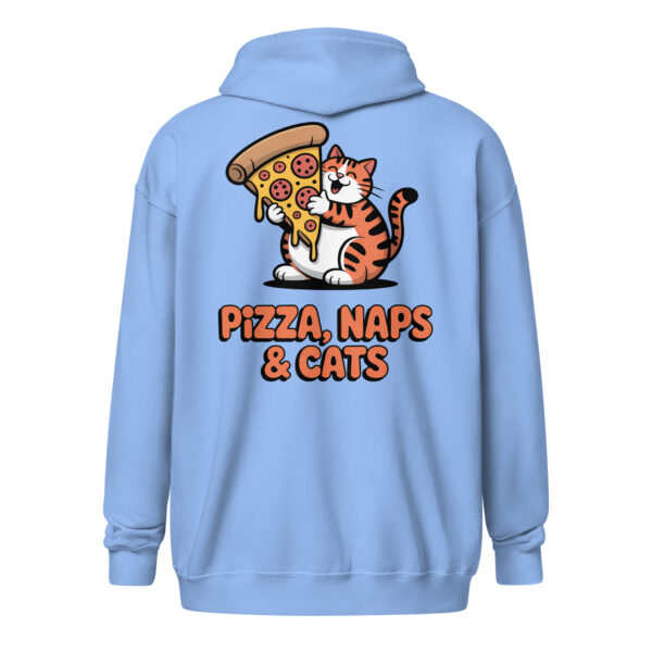 The Official Lazy Day Gear (Back Print) | Cute Cat Zip Hoodie