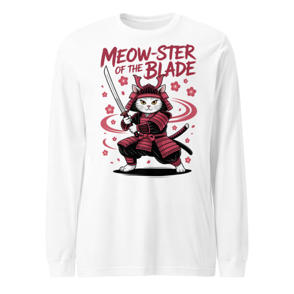 Meow-ster of the Blade | The Samurai Cat Warrior – Unisex Long Sleeve Tee