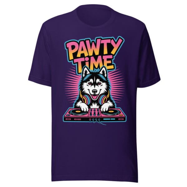 Pawty Time DJ Husky | Retro Party Tee – Unisex t-shirt