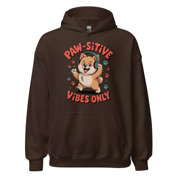 "Paw-sitive Vibes Only" Cute Dog Graphic – Unisex Hoodie