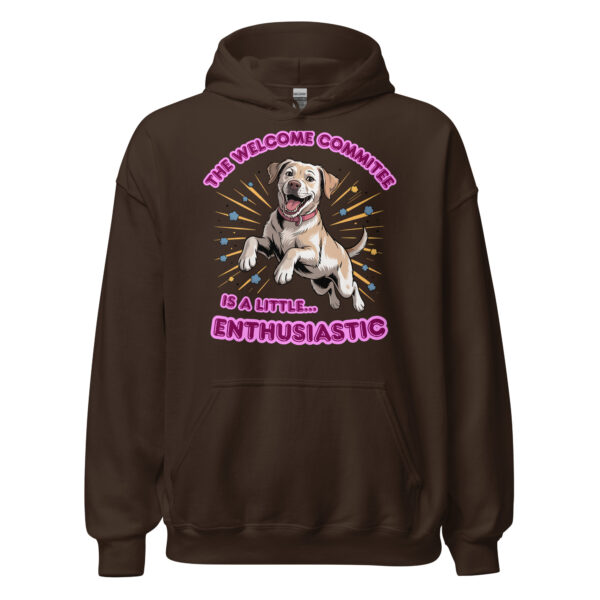 "This is a Little Enthusiastic" Funny Dog Hoodie – Unisex Hoodie