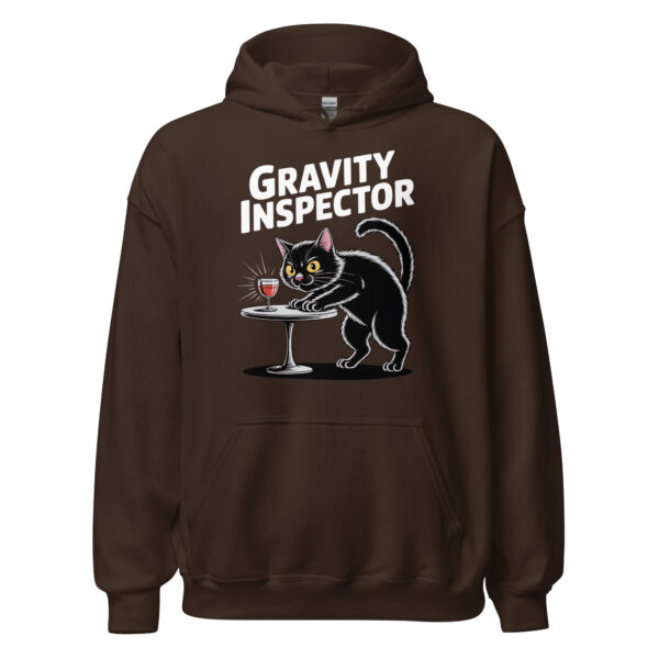 Funny Gravity Inspector Cat – Unisex Hoodie