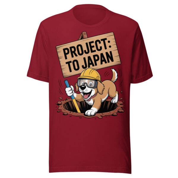 Funny Beagle 'Project: To Japan' Digging Dog – Unisex t-shirt