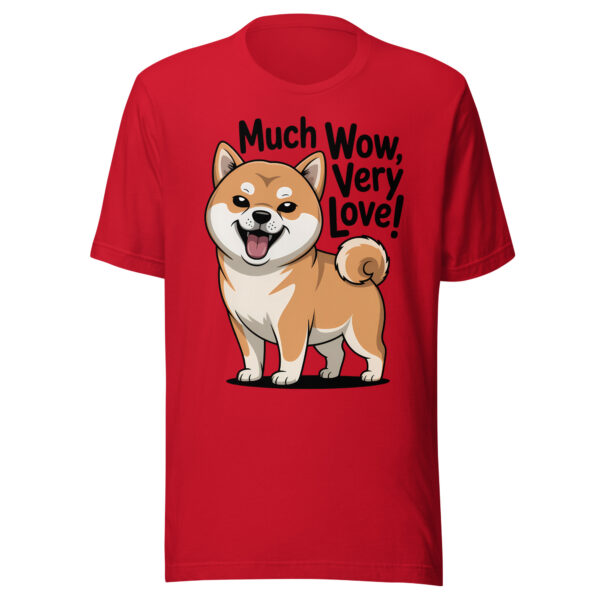 Cute Shiba Inu Doge Meme 'Much Wow Very Love' – Unisex t-shirt