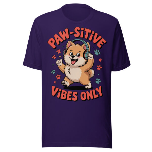 "Paw-sitive Vibes Only" Cute Dog Graphic Tee – Unisex t-shirt
